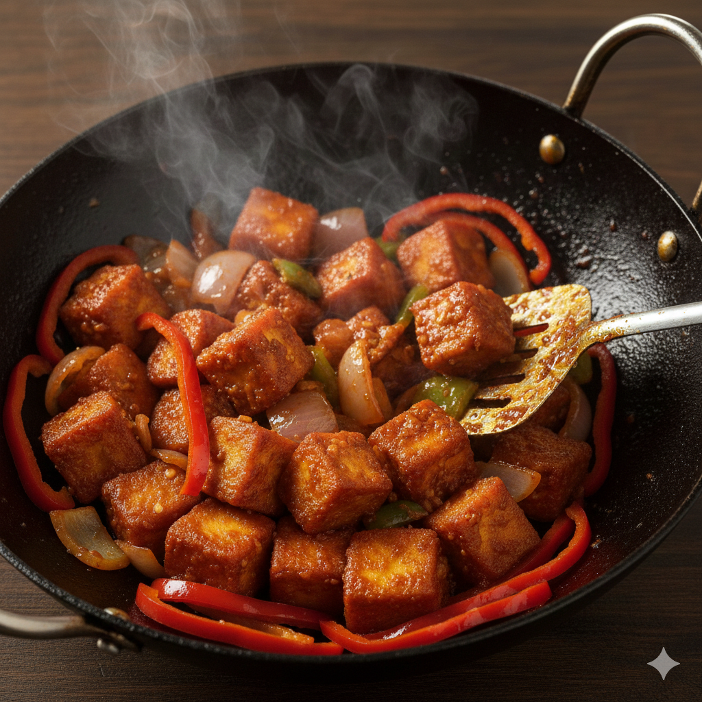 Restaurant-Style Chilli Paneer (No Deep Frying)