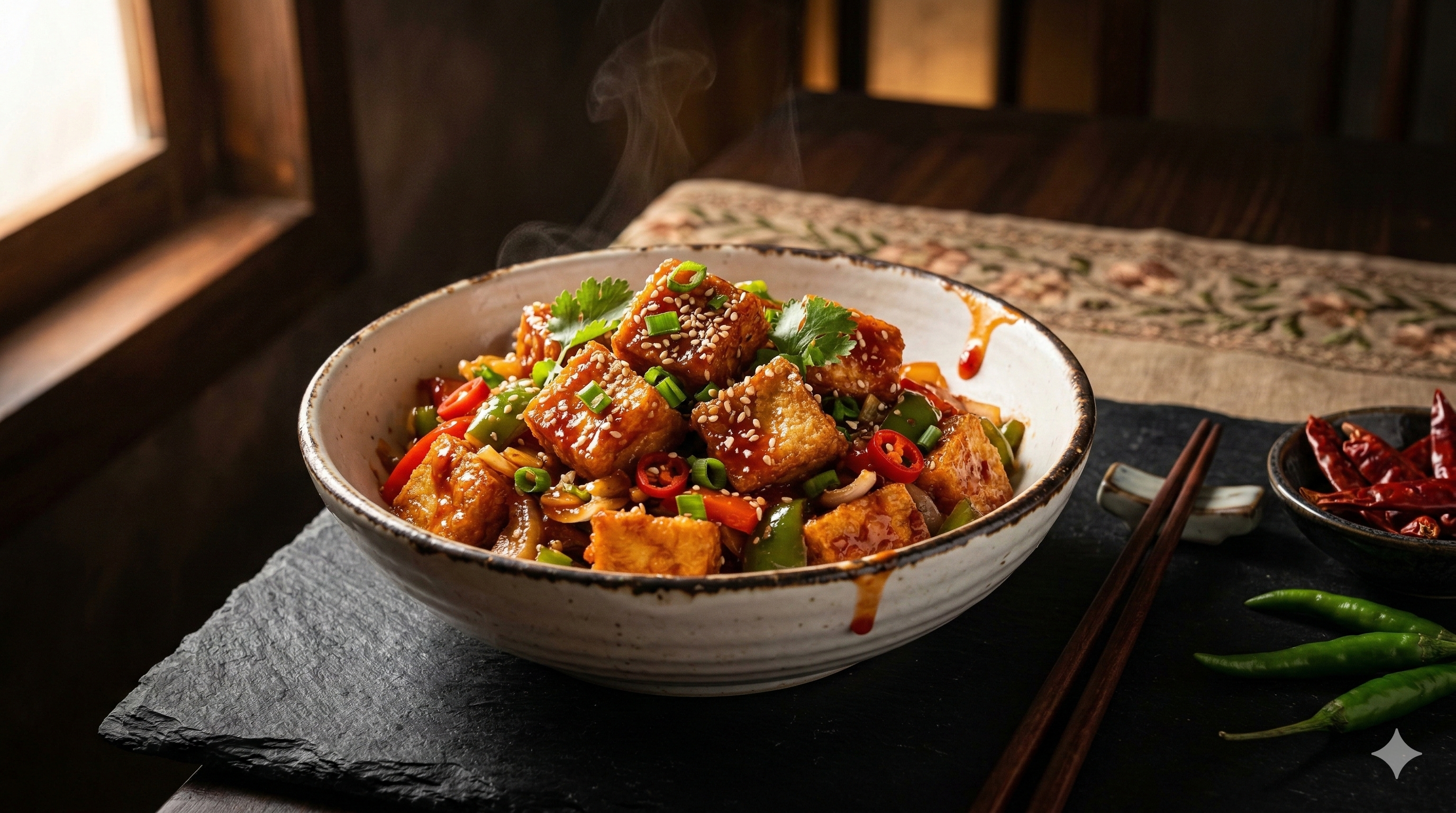 Crispy Chilli Tofu (Restaurant Style)